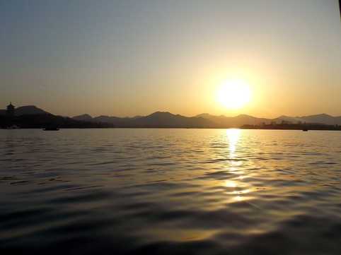 Sunset on West Lake West Lake sunset