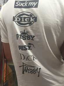 Saw this shirt on the train LOL Someone's shirt