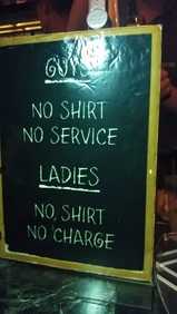 A comical sign Sign