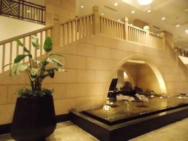 Bridge inside hotel bridge