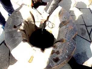 Water from well for tea leaves Well