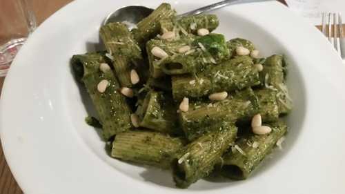 Big fan of pesto but this was just too dry and not enough sauce :( Pasta with Pesto Sauce
