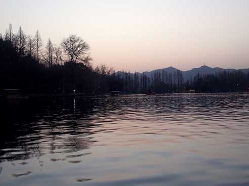 Sun has finally set on West Lake sunset on west lake